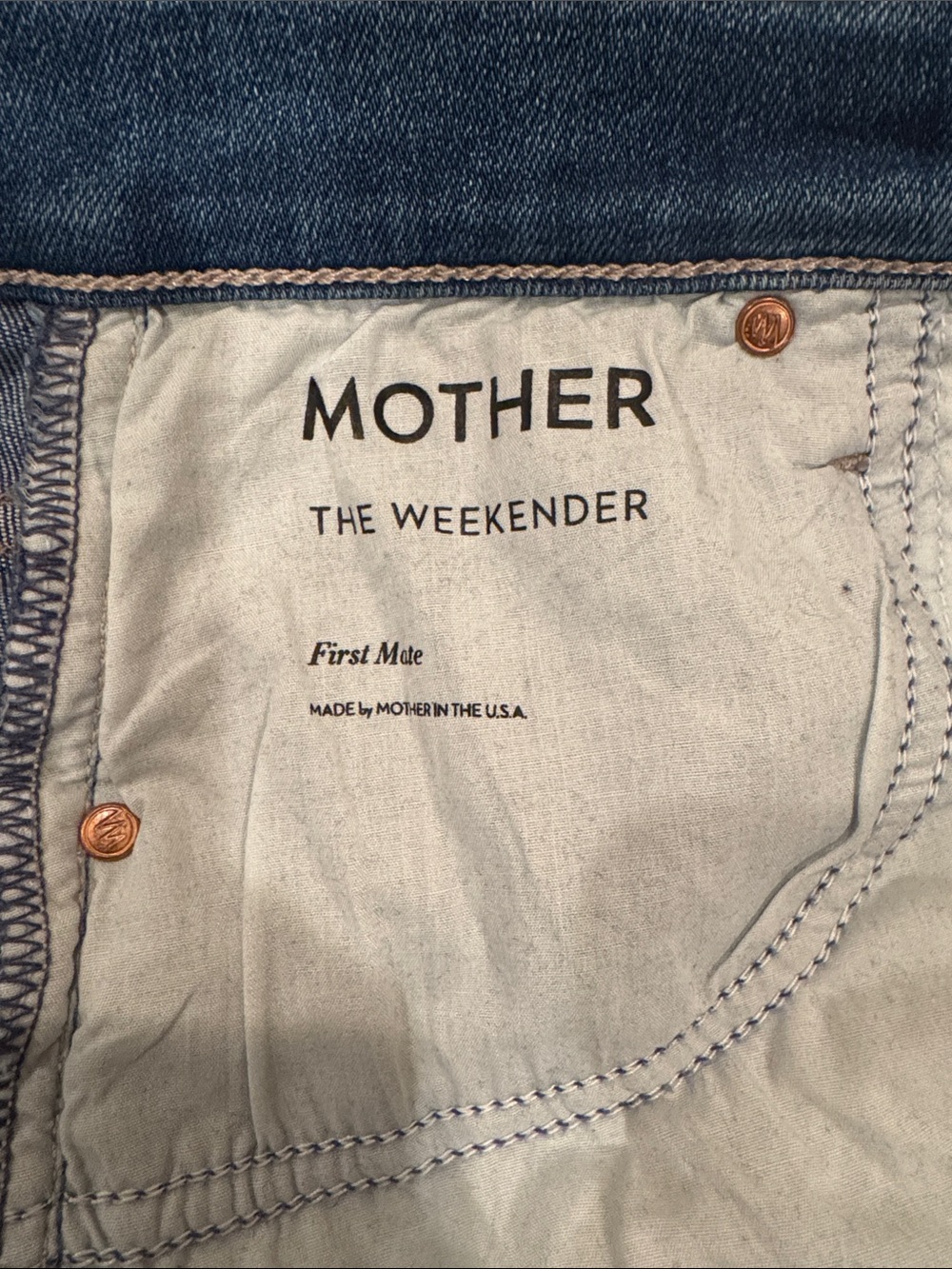 MOTHER Classic Blue Flare Jeans - Picture 4 of 5